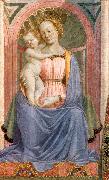 DOMENICO VENEZIANO The Madonna and Child with Saints (detail) dh painting